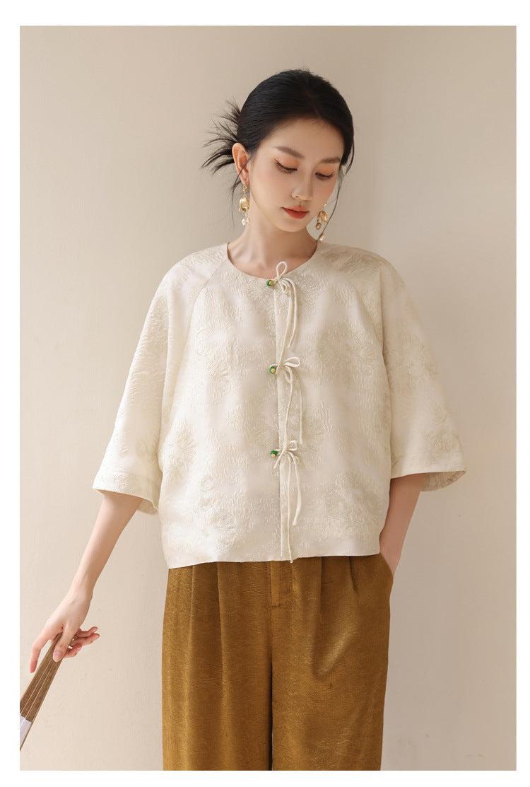 Nyla Luxe Mood Qipao Cheongsam Top