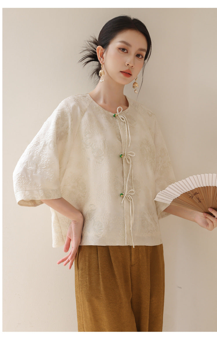 Nyla Luxe Mood Qipao Cheongsam Top