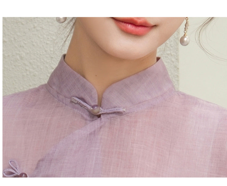 Marlowe Remarkable Embroidery Qipao Cheongsam Top