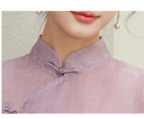 Marlowe Remarkable Embroidery Qipao Cheongsam Top