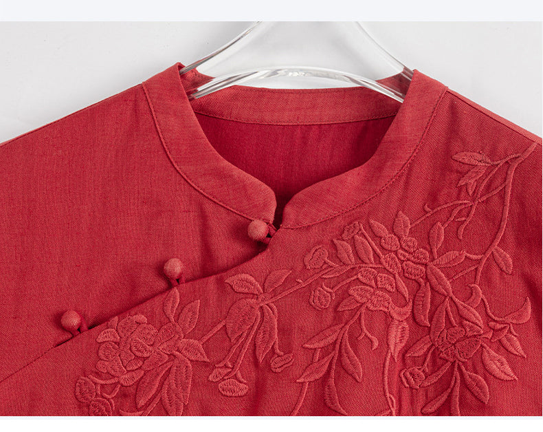 Kyleigh Bloom Ready Embroidery Qipao Cheongsam