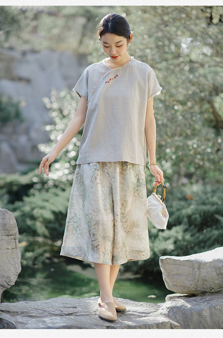 Aspen Shining Qipao Cheongsam Pant