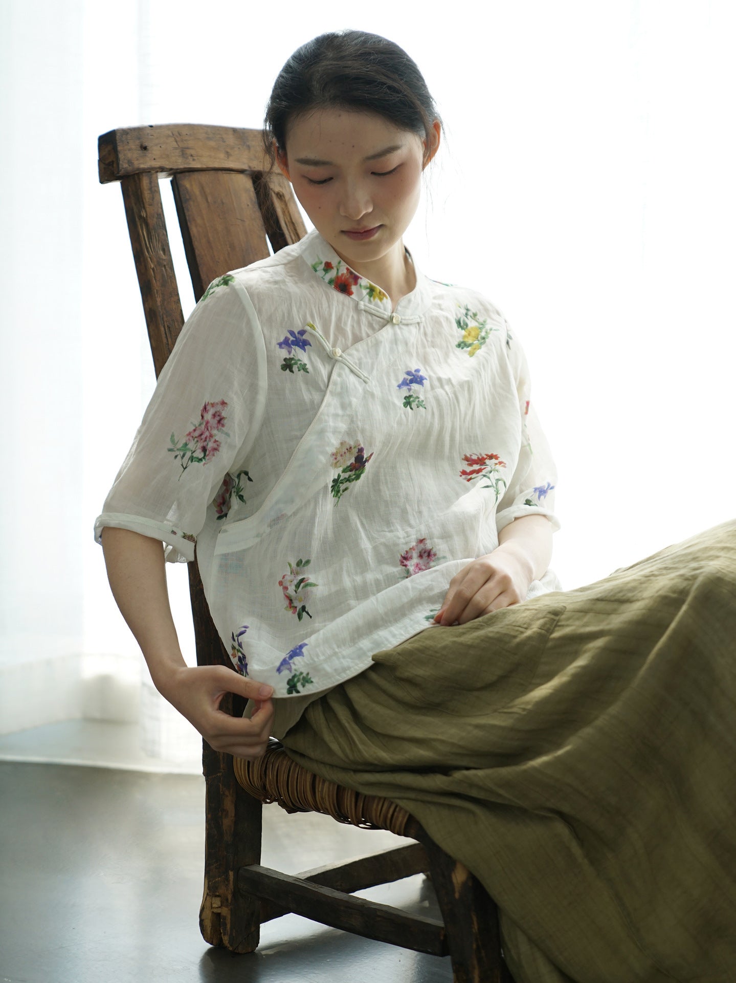 Emani Captivating Qipao Cheongsam Top