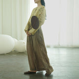 Apricot Fragrant Qipao Cheongsam Top