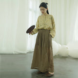 Apricot Fragrant Qipao Cheongsam Top