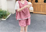 Federica 2-Piece Lace Short-Sleeve Top Set Cheongsam