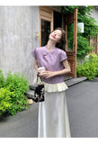 Natalia 2-Piece Ruffle Jacquard Cheongsam Set