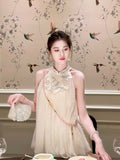 Azalea Delightful Embroidery Qipao Cheongsam Two Piece