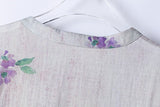 Heloise Immaculate Mandarin Collar Floral Ramie Cheongsam Qipao Dress