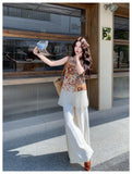 Prestige 2-Piece Jacquard Vest Pants Set Cheongsam