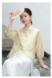 Zoya Shining Embroidery Qipao Cheongsam Top