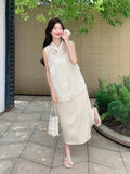 Serenade 2-Piece Lace Cheongsam Set