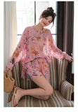 Estate 2-Piece Printed Balloon Sleeve Set Cheongsam
