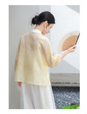 Zoya Shining Embroidery Qipao Cheongsam Top