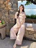 Gina 2-Piece Lace Embroidered Cheongsam Set