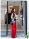 Throne 2-Piece Vintage Print Top Set Cheongsam