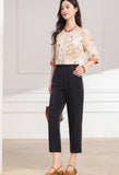 Dame Pink Yellow Pattern Cheongsam Top