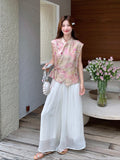 Mila 2-Piece Gradient Ink Cheongsam Set