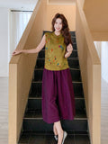 Rhythm 2-Piece Floral Print Cheongsam Set
