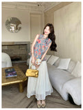 Interlude 2-Piece Floral Print Cheongsam Set