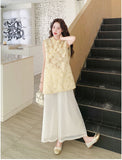 Royalty Shining Qipao Cheongsam Two Piece