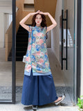 Yvonne 2-Piece Floral Sleeveless Cheongsam Set