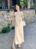 Rayna 2-Piece Lace Jacquard Satin Cheongsam Set