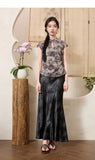 Adaline Blooming Qipao Cheongsam Two Piece