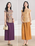 Presto 2-Piece Floral Print Cheongsam Top