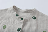 Chrysanthemum Rain Dew Cashew Embroidered Cheongsam Dress