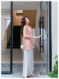 Isadora 2-Piece Pink Embroidered Cheongsam Set