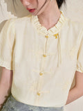 Destiny Found Bliss Embroidery Qipao Cheongsam Top