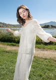 Annie Appealing Qipao Cheongsam Embroidery Three-piece Suit