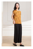 Emma 2-Piece Green Brown Pattern Cheongsam Set