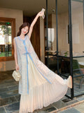 Emmanuelle 2-Piece Embroidered Cheongsam Set