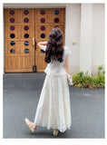Vivienne 2-Piece Embroidered Frog-Buttons Cheongsam Set