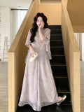 Yara 2-Piece Purple Embroidered Cheongsam Set