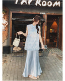 Kalani Shining Qipao Cheongsam Two Piece