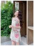 Naira 2-Piece Embroidered Black Cheongsam Set