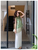 Kassandra 2-Piece Floral Print Cheongsam Top