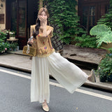 Rina 2-Piece Lace Cheongsam Top Set