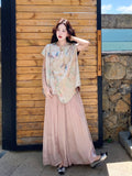 Anastasia 2-Piece Print Wide-Leg Cheongsam Set
