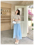 Gardenia 2-Piece Jacquard Short-Sleeve Cheongsam Set