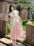 Vega 2-Piece Printed Cheongsam Top