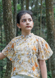 Azure Dreamy Cheongsam Top