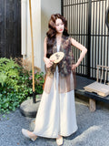 Philippina 2-Piece Jacquard Cheongsam Top Set