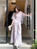 Yara 2-Piece Purple Embroidered Cheongsam Set