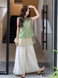 Kassandra 2-Piece Floral Print Cheongsam Top