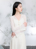 Talitha Beige Jacquard Cheongsam Dress