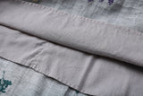 Aster Gray Textured Embroidery Cheongsam Dress
